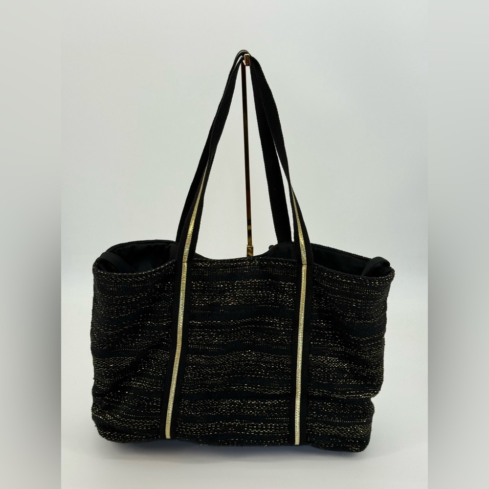 America & Beyond Canvas Bee Glam Hand Beaded Tote Bag - Picture 11 of 15